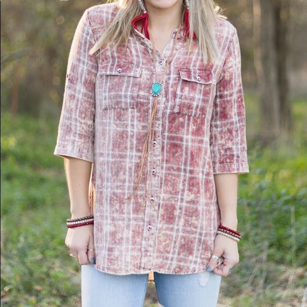 Patsy Plaid Tunic - Picture 2 of 4